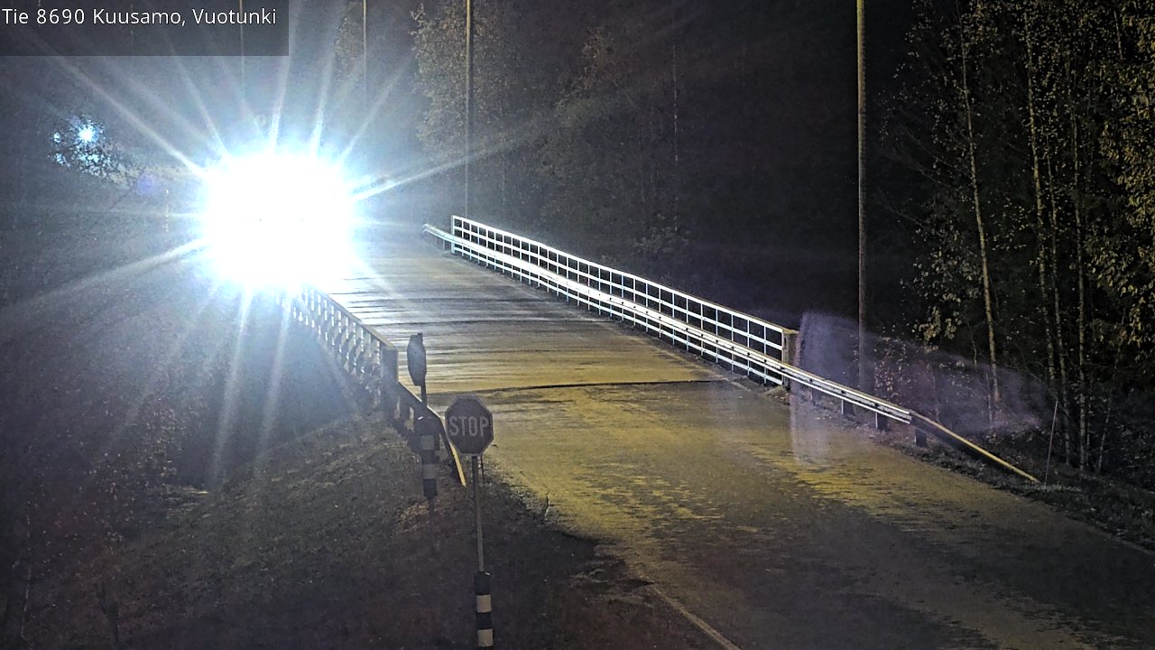 Weather Camera Image Väg 8690 Kuusamo, Vuotunki, Kuusamo, Pohjois-Pohjanmaa