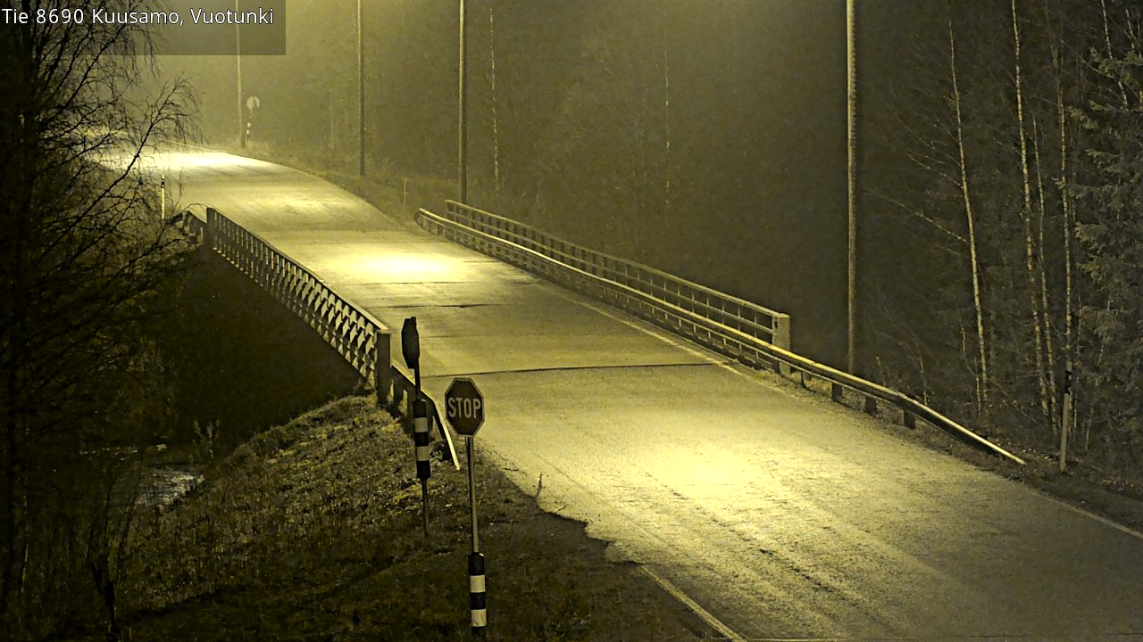 Kelikamerat Kuva Tie 8690 Kuusamo, Vuotunki, Kuusamo, Pohjois-Pohjanmaa