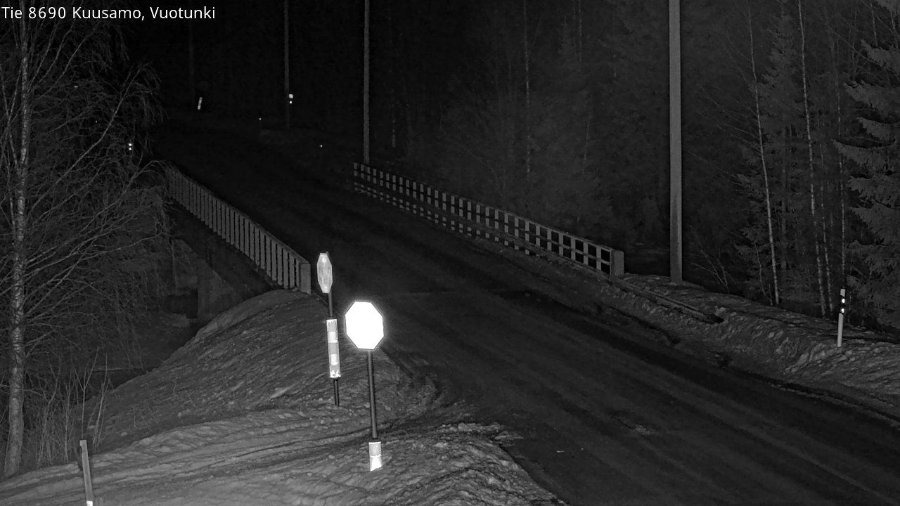 Kelikamerat Kuva Tie 8690 Kuusamo, Vuotunki, Kuusamo, Pohjois-Pohjanmaa