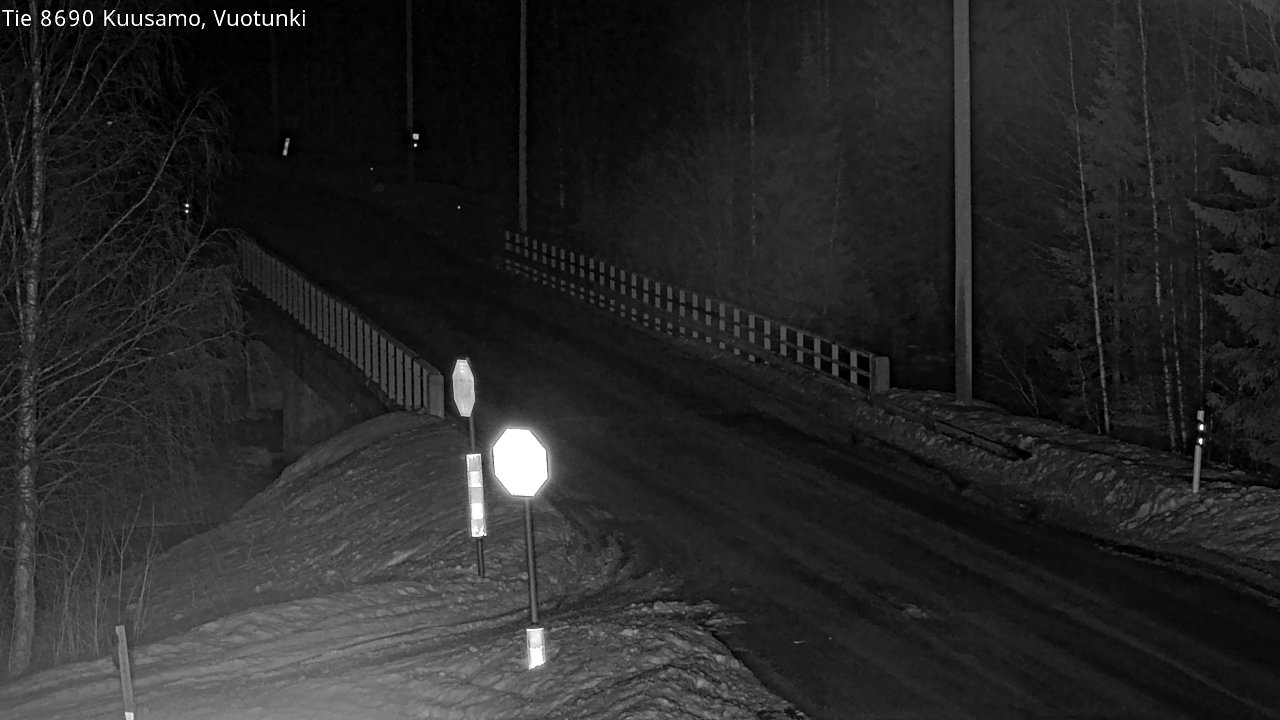 Kelikamerat Kuva Tie 8690 Kuusamo, Vuotunki, Kuusamo, Pohjois-Pohjanmaa