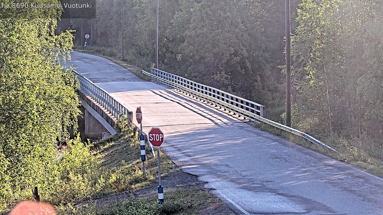 Weather Camera Image Road 8690 Kuusamo, Vuotunki, Kuusamo, Pohjois-Pohjanmaa