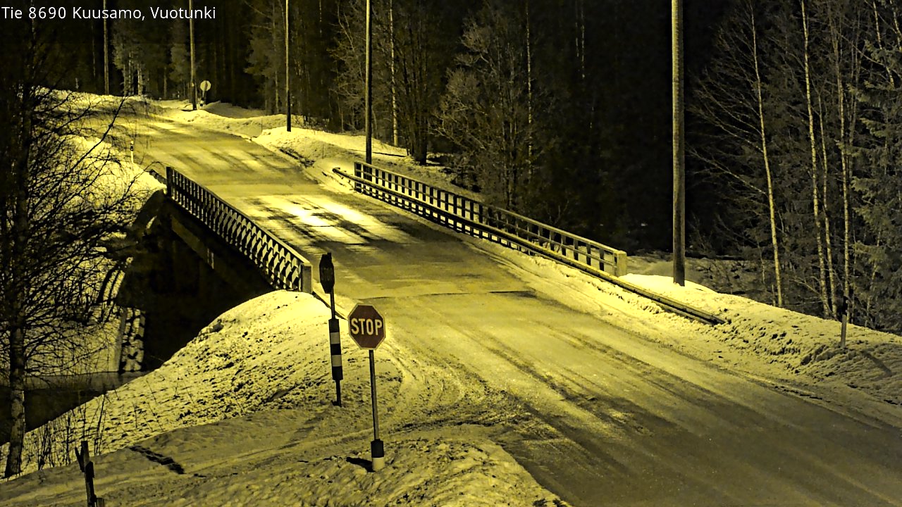 Kelikamerat Kuva Tie 8690 Kuusamo, Vuotunki, Kuusamo, Pohjois-Pohjanmaa