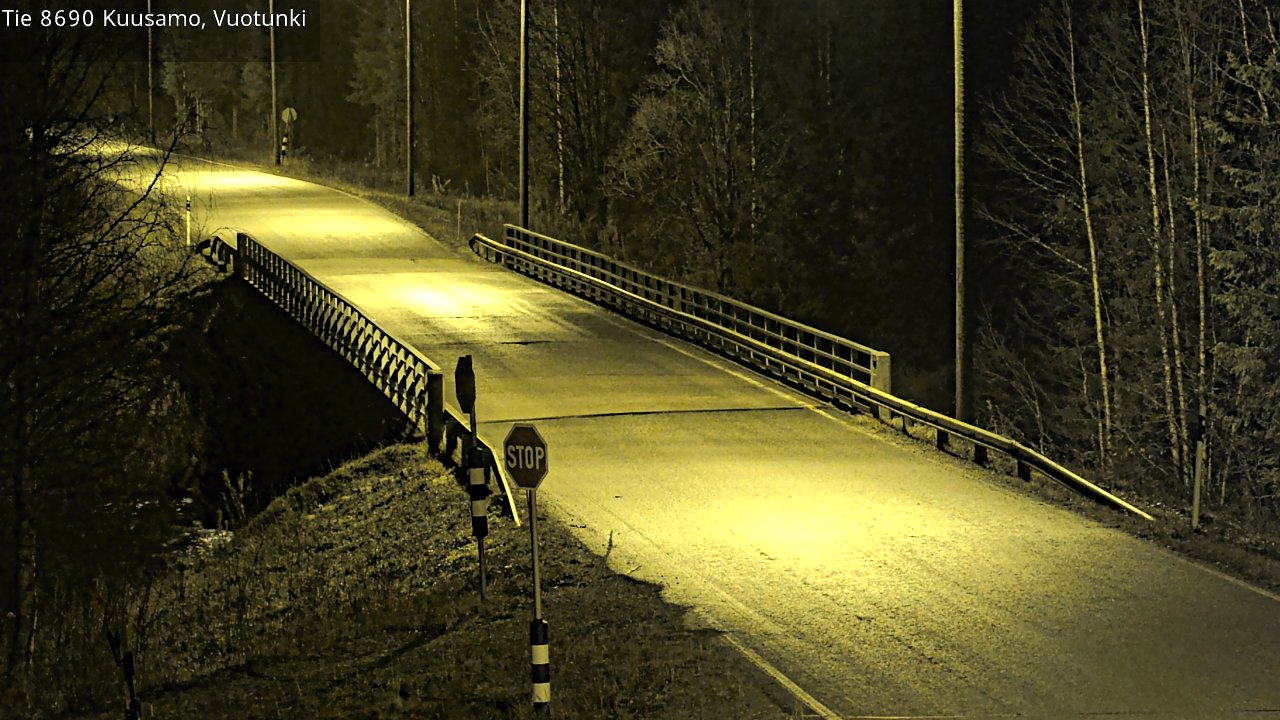 Kelikamerat Kuva Tie 8690 Kuusamo, Vuotunki, Kuusamo, Pohjois-Pohjanmaa