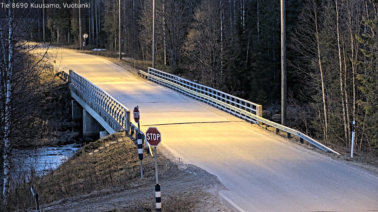 Weather Camera Image Väg 8690 Kuusamo, Vuotunki, Kuusamo, Pohjois-Pohjanmaa