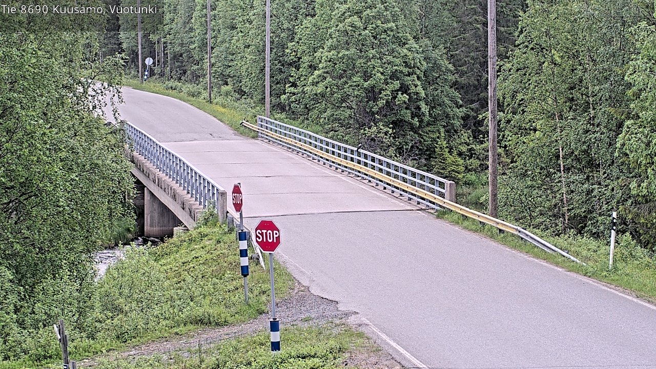 Kelikamerat Kuva Tie 8690 Kuusamo, Vuotunki, Kuusamo, Pohjois-Pohjanmaa