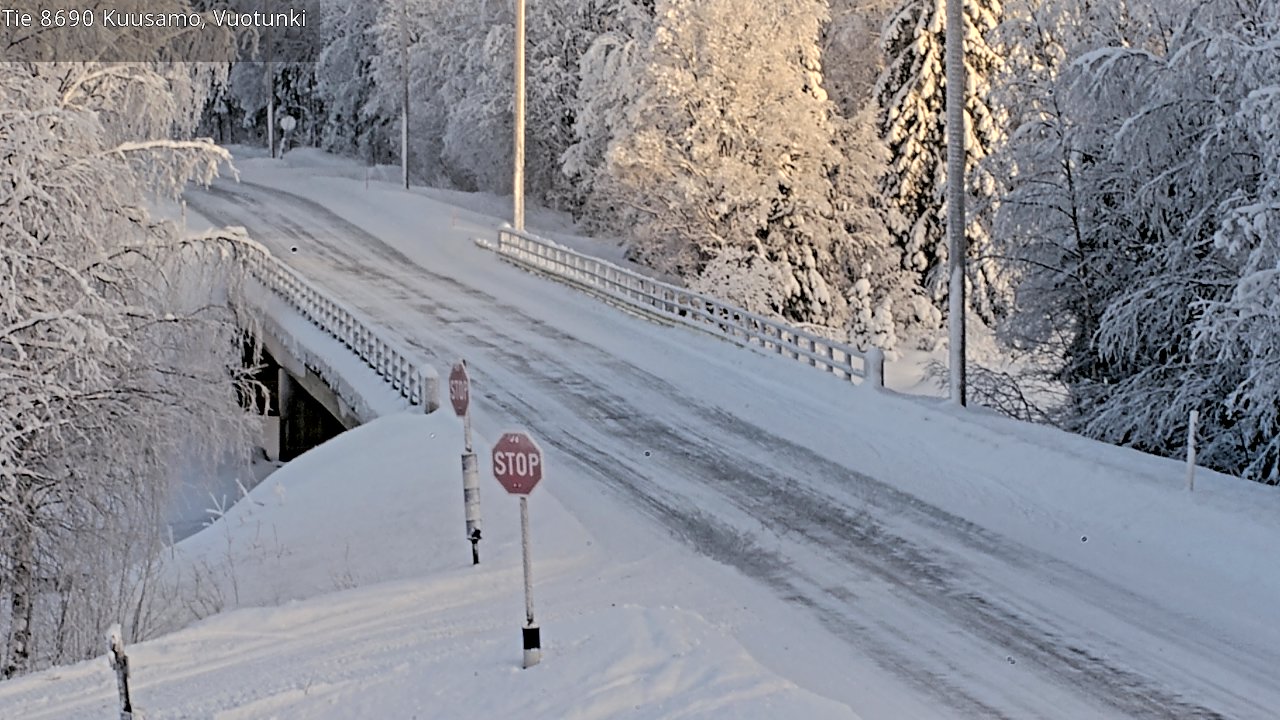 Weather Camera Image Väg 8690 Kuusamo, Vuotunki, Kuusamo, Pohjois-Pohjanmaa