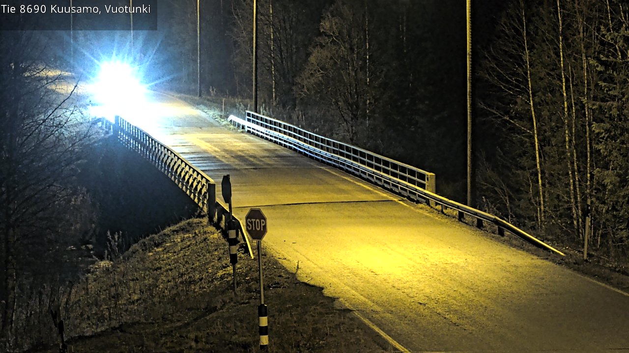 Kelikamerat Kuva Tie 8690 Kuusamo, Vuotunki, Kuusamo, Pohjois-Pohjanmaa