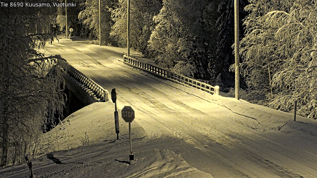 Kelikamerat Kuva Tie 8690 Kuusamo, Vuotunki, Kuusamo, Pohjois-Pohjanmaa