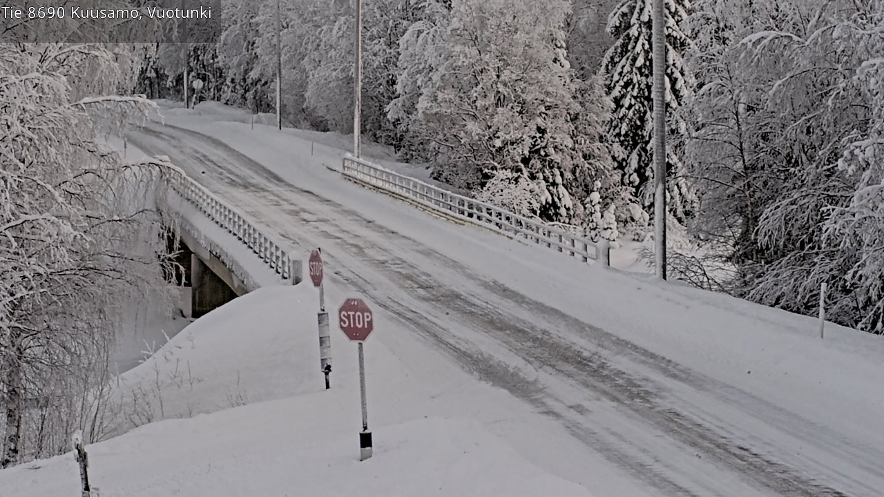 Kelikamerat Kuva Tie 8690 Kuusamo, Vuotunki, Kuusamo, Pohjois-Pohjanmaa