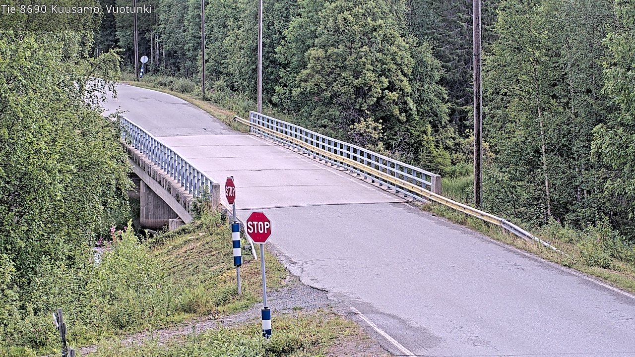 Kelikamerat Kuva Tie 8690 Kuusamo, Vuotunki, Kuusamo, Pohjois-Pohjanmaa