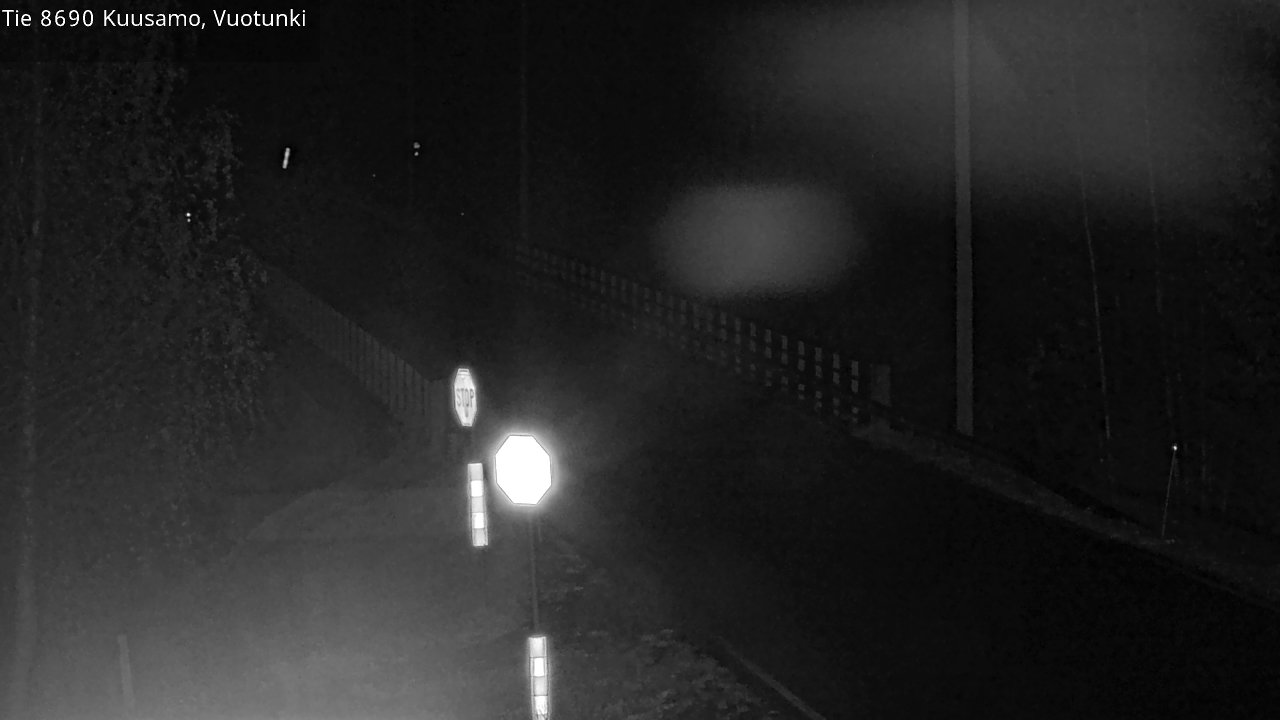 Weather Camera Image Väg 8690 Kuusamo, Vuotunki, Kuusamo, Pohjois-Pohjanmaa
