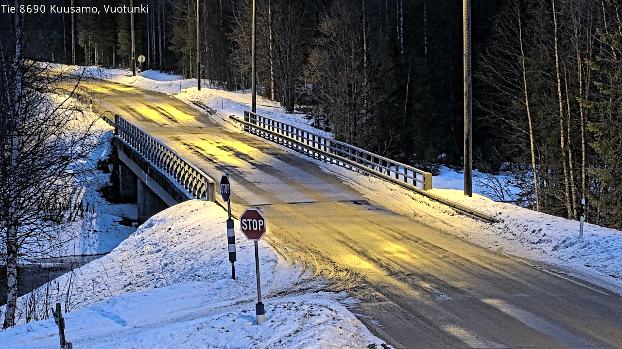 Kelikamerat Kuva Tie 8690 Kuusamo, Vuotunki, Kuusamo, Pohjois-Pohjanmaa
