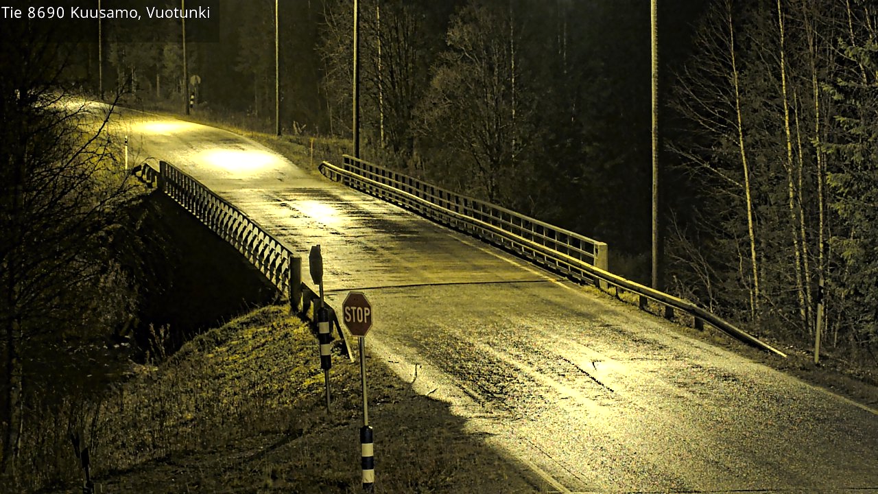 Kelikamerat Kuva Tie 8690 Kuusamo, Vuotunki, Kuusamo, Pohjois-Pohjanmaa