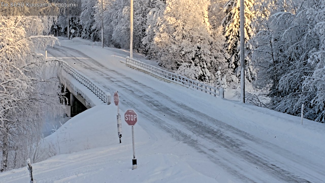 Weather Camera Image Väg 8690 Kuusamo, Vuotunki, Kuusamo, Pohjois-Pohjanmaa
