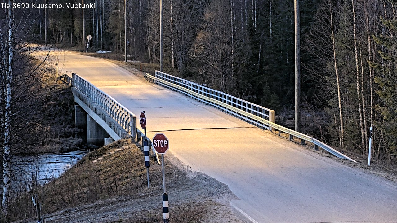 Weather Camera Image Väg 8690 Kuusamo, Vuotunki, Kuusamo, Pohjois-Pohjanmaa