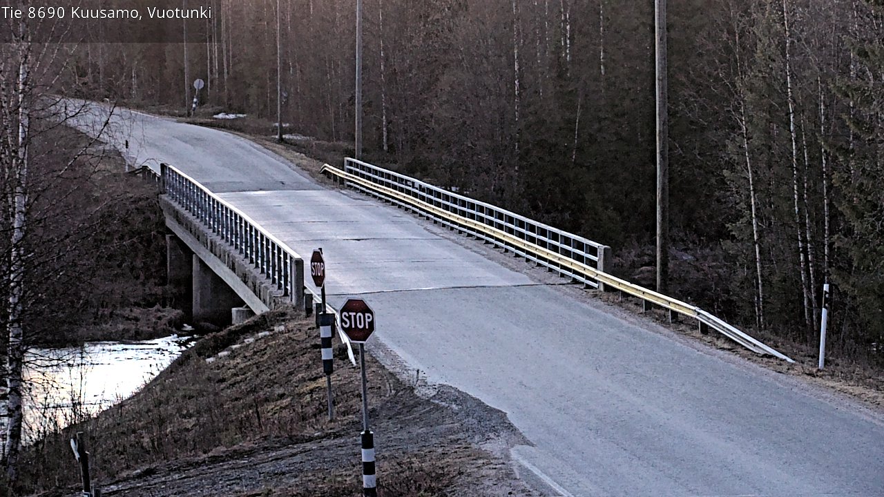 Weather Camera Image Väg 8690 Kuusamo, Vuotunki, Kuusamo, Pohjois-Pohjanmaa