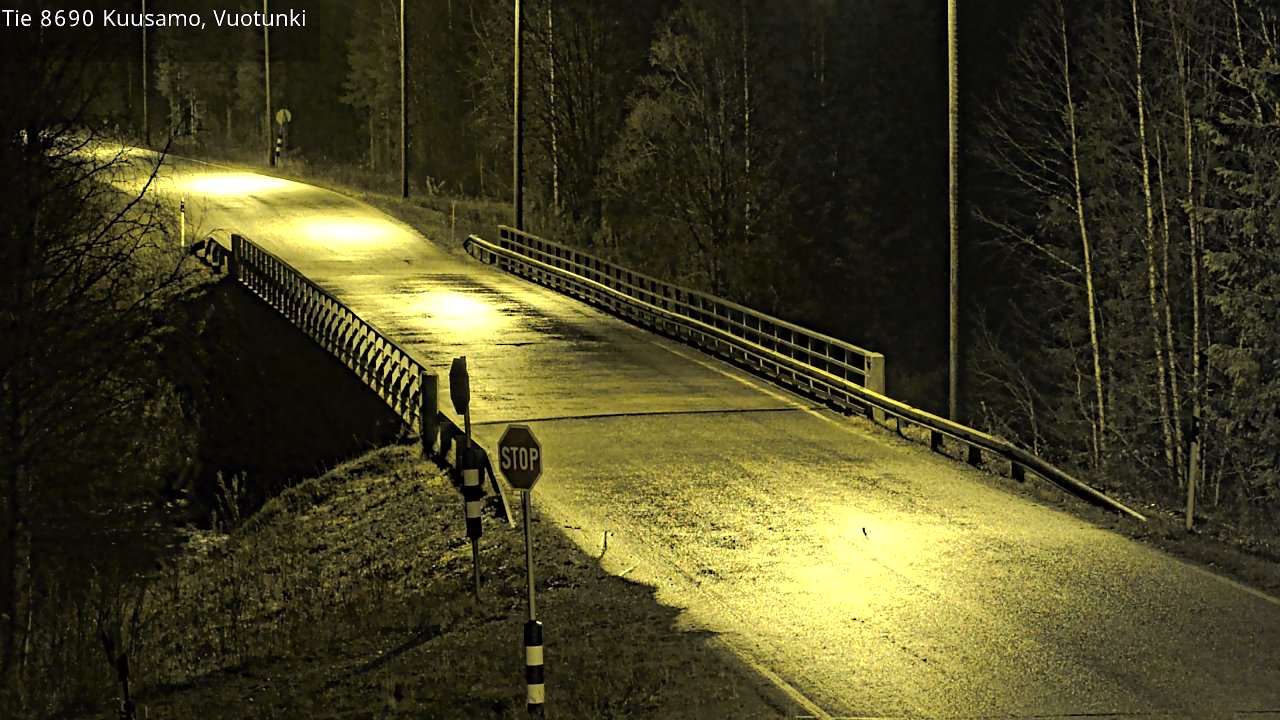 Kelikamerat Kuva Tie 8690 Kuusamo, Vuotunki, Kuusamo, Pohjois-Pohjanmaa