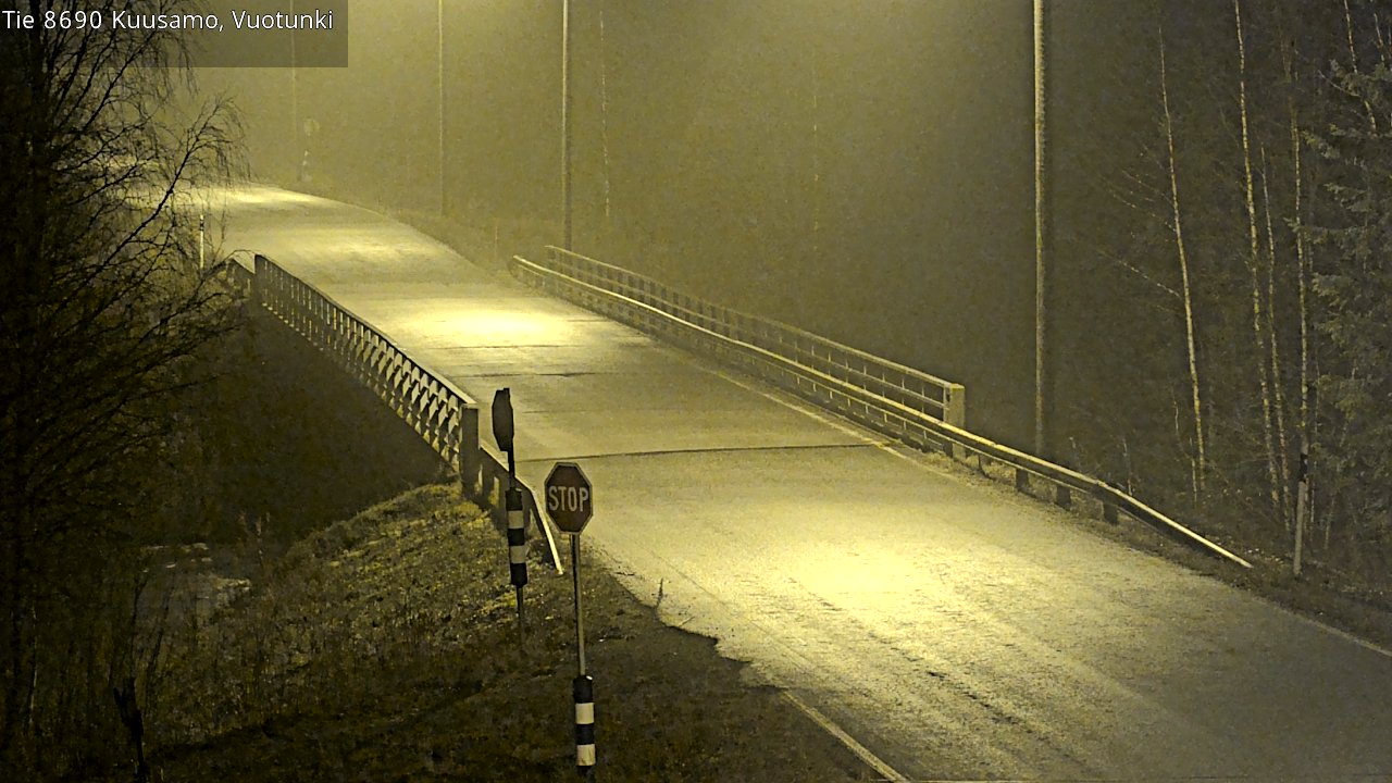 Kelikamerat Kuva Tie 8690 Kuusamo, Vuotunki, Kuusamo, Pohjois-Pohjanmaa