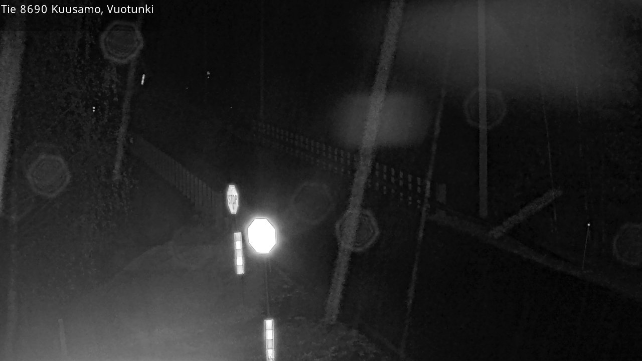 Weather Camera Image Väg 8690 Kuusamo, Vuotunki, Kuusamo, Pohjois-Pohjanmaa