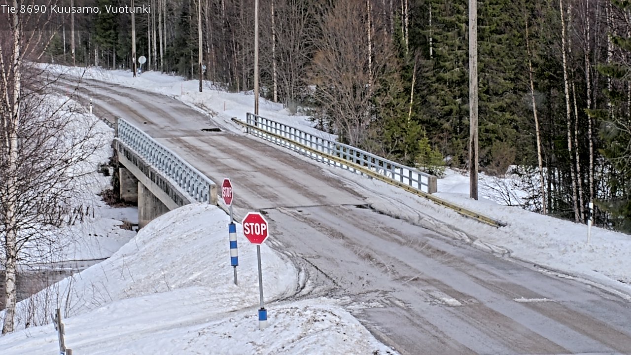 Kelikamerat Kuva Tie 8690 Kuusamo, Vuotunki, Kuusamo, Pohjois-Pohjanmaa