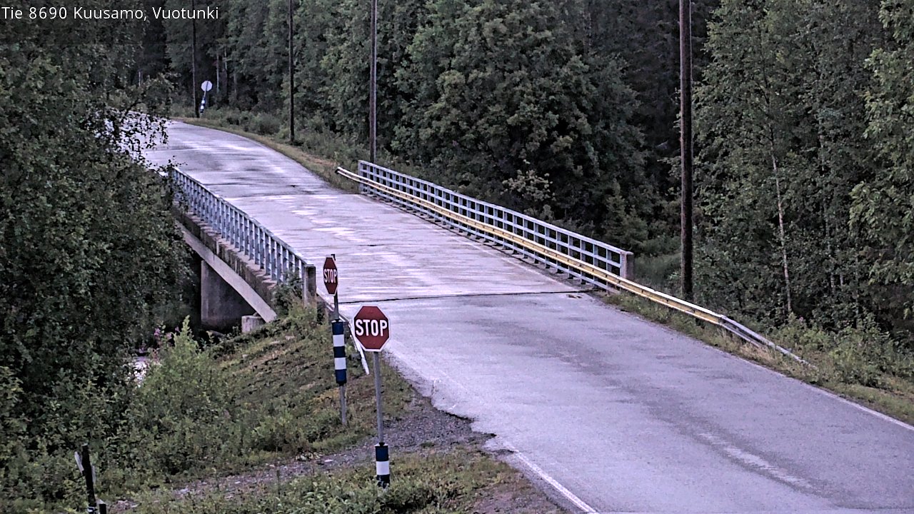 Weather Camera Image Road 8690 Kuusamo, Vuotunki, Kuusamo, Pohjois-Pohjanmaa
