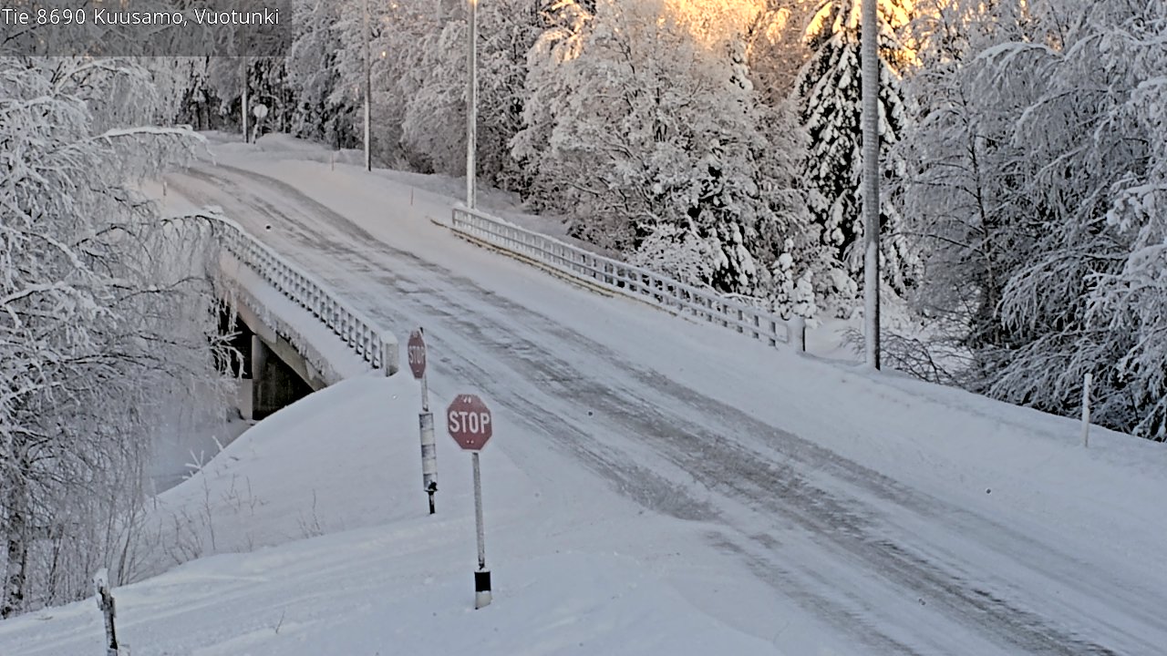 Weather Camera Image Väg 8690 Kuusamo, Vuotunki, Kuusamo, Pohjois-Pohjanmaa
