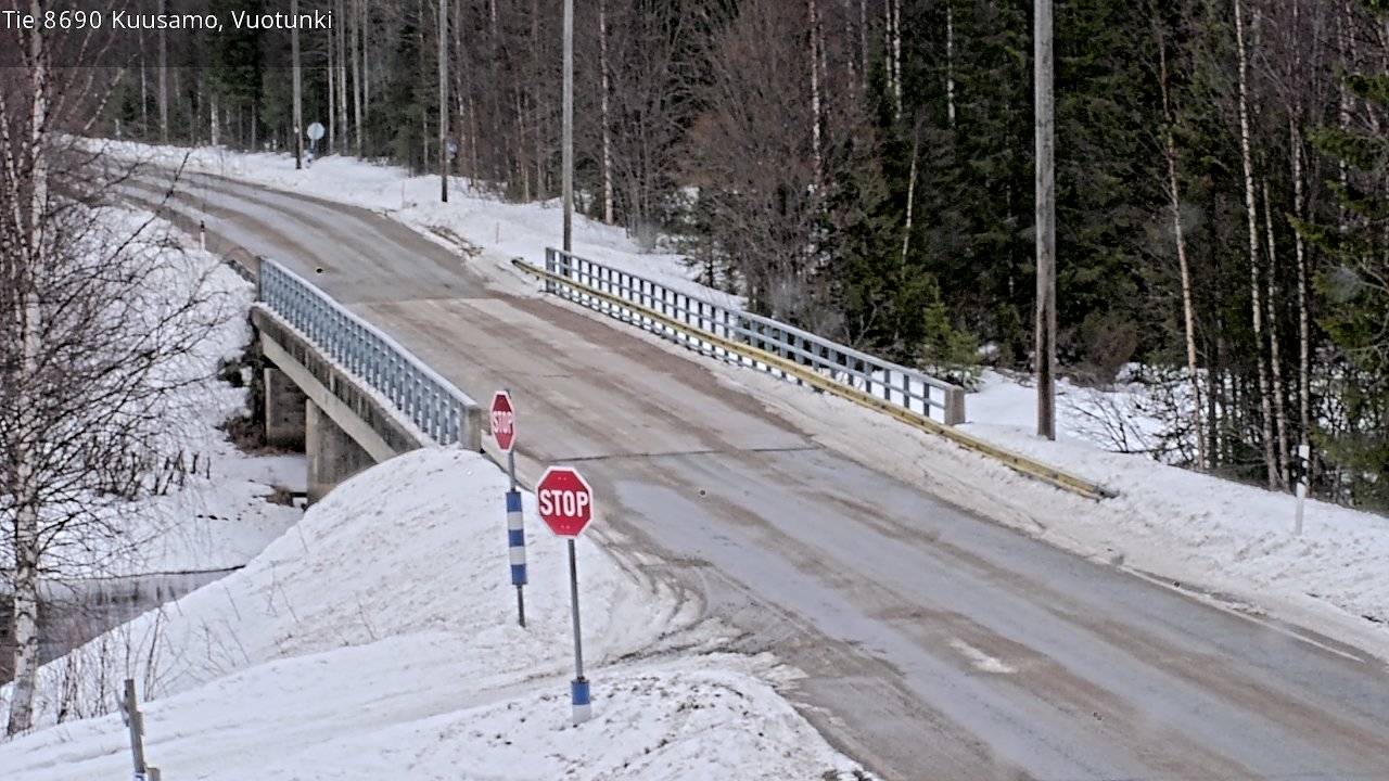 Weather Camera Image Road 8690 Kuusamo, Vuotunki, Kuusamo, Pohjois-Pohjanmaa