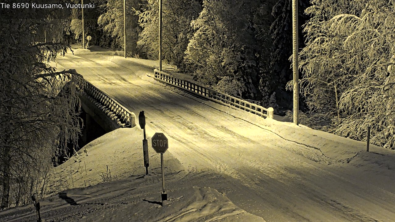 Kelikamerat Kuva Tie 8690 Kuusamo, Vuotunki, Kuusamo, Pohjois-Pohjanmaa