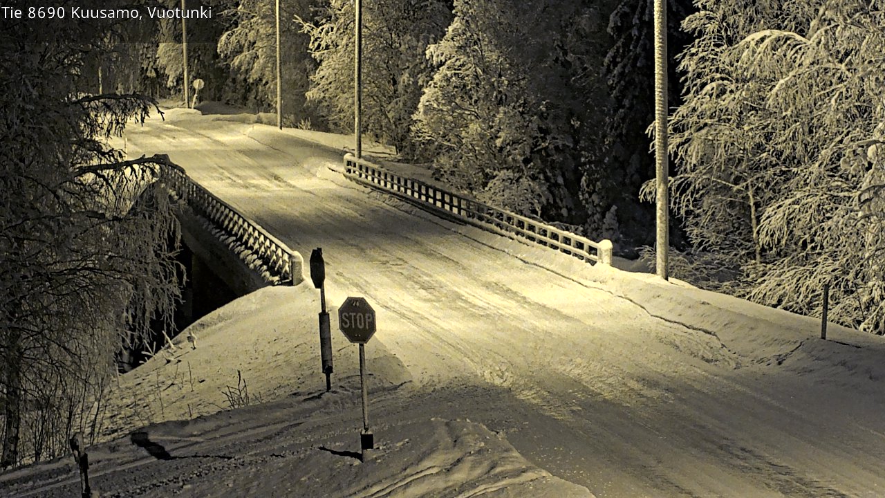 Kelikamerat Kuva Tie 8690 Kuusamo, Vuotunki, Kuusamo, Pohjois-Pohjanmaa