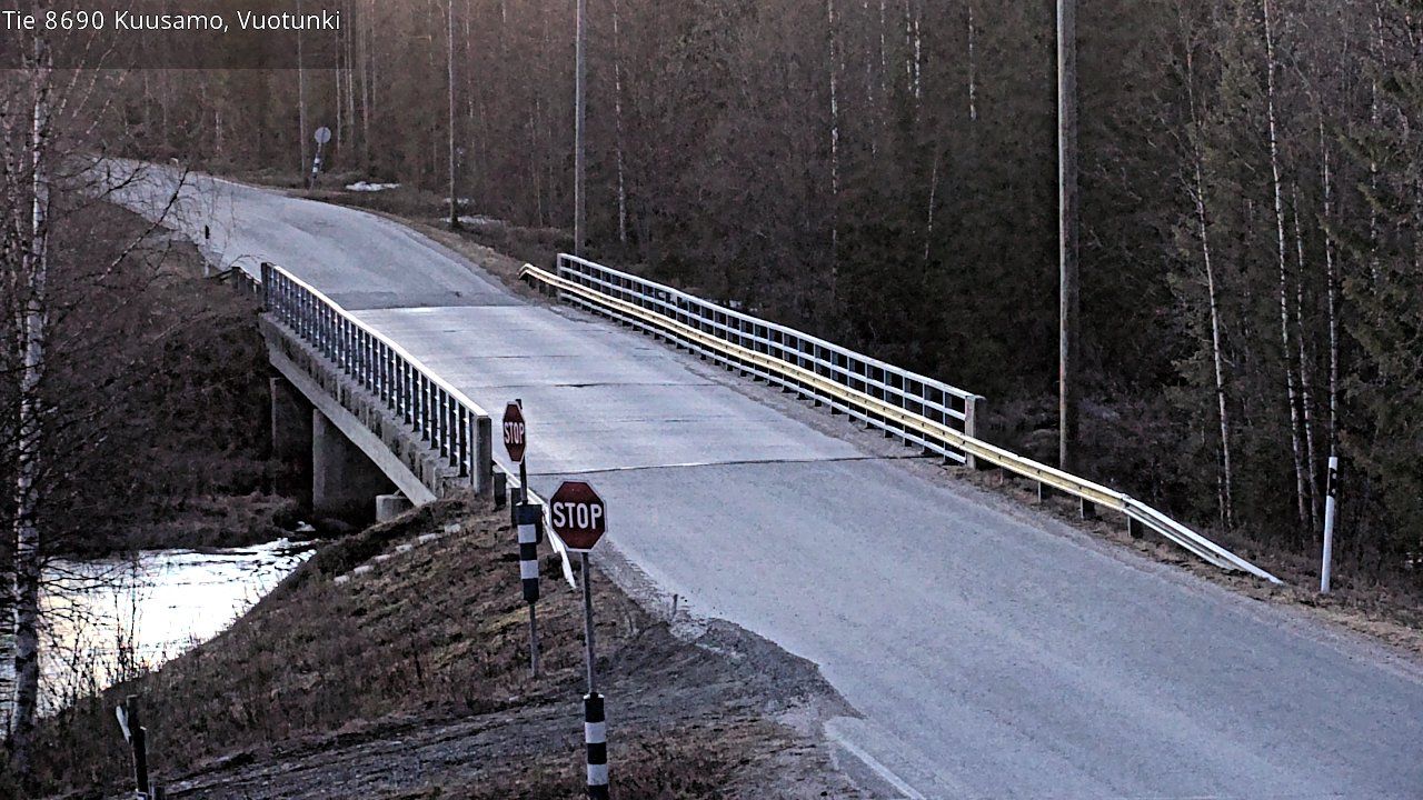 Weather Camera Image Väg 8690 Kuusamo, Vuotunki, Kuusamo, Pohjois-Pohjanmaa