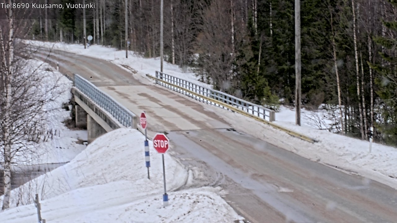 Weather Camera Image Road 8690 Kuusamo, Vuotunki, Kuusamo, Pohjois-Pohjanmaa
