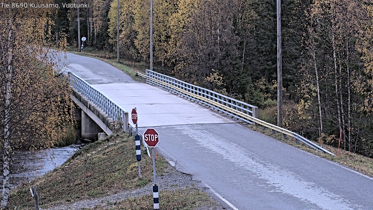 Weather Camera Image Väg 8690 Kuusamo, Vuotunki, Kuusamo, Pohjois-Pohjanmaa