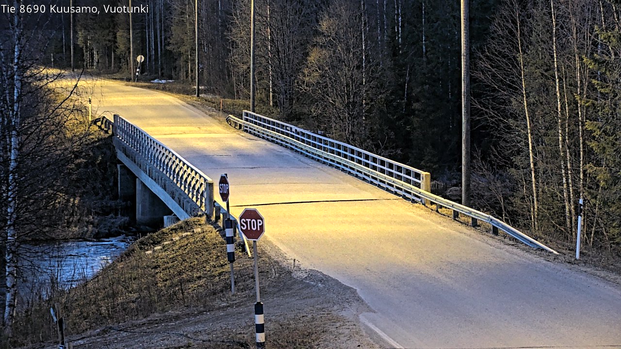 Weather Camera Image Väg 8690 Kuusamo, Vuotunki, Kuusamo, Pohjois-Pohjanmaa