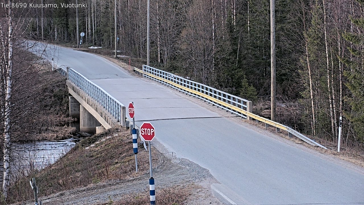 Weather Camera Image Väg 8690 Kuusamo, Vuotunki, Kuusamo, Pohjois-Pohjanmaa