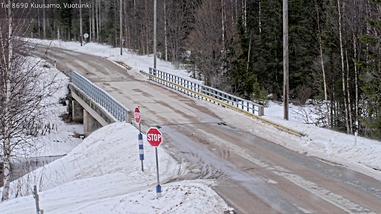 Weather Camera Image Road 8690 Kuusamo, Vuotunki, Kuusamo, Pohjois-Pohjanmaa