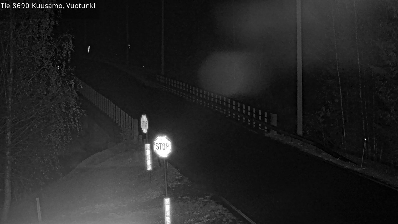 Weather Camera Image Väg 8690 Kuusamo, Vuotunki, Kuusamo, Pohjois-Pohjanmaa
