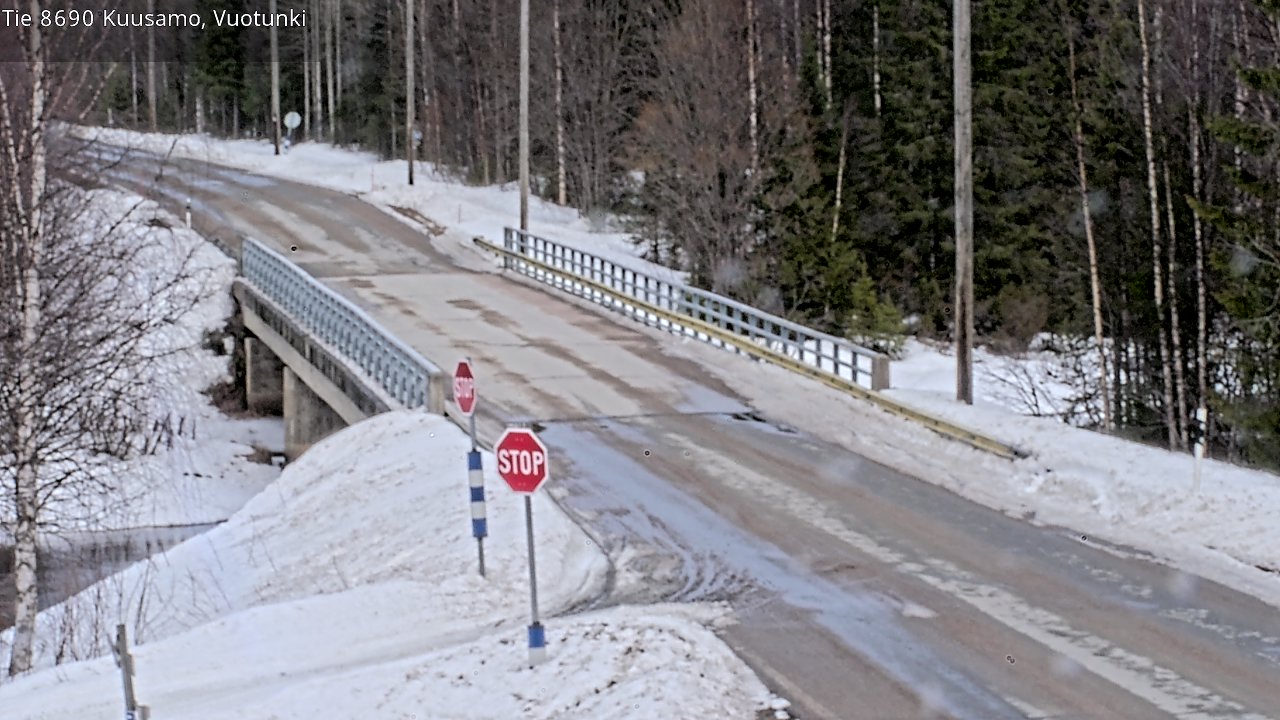 Weather Camera Image Road 8690 Kuusamo, Vuotunki, Kuusamo, Pohjois-Pohjanmaa