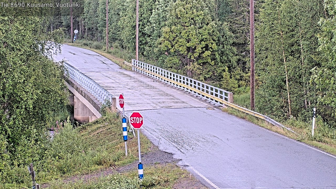 Weather Camera Image Road 8690 Kuusamo, Vuotunki, Kuusamo, Pohjois-Pohjanmaa
