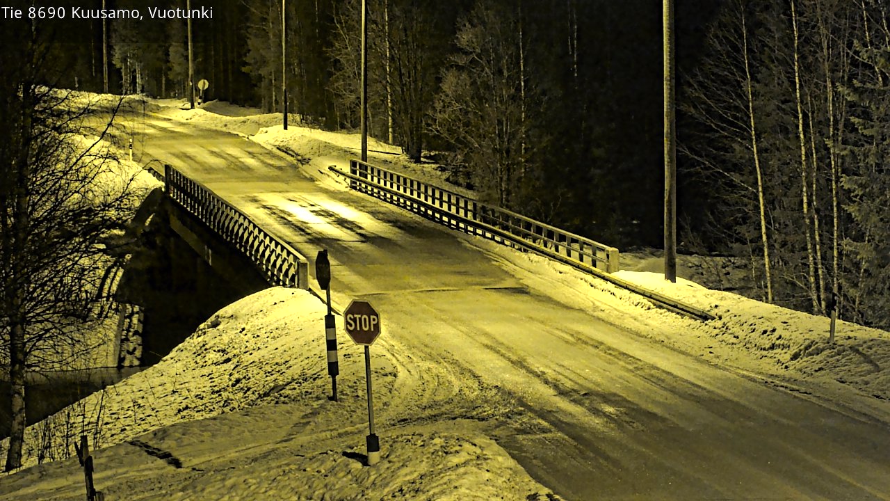 Kelikamerat Kuva Tie 8690 Kuusamo, Vuotunki, Kuusamo, Pohjois-Pohjanmaa