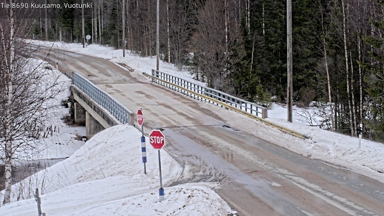 Weather Camera Image Road 8690 Kuusamo, Vuotunki, Kuusamo, Pohjois-Pohjanmaa