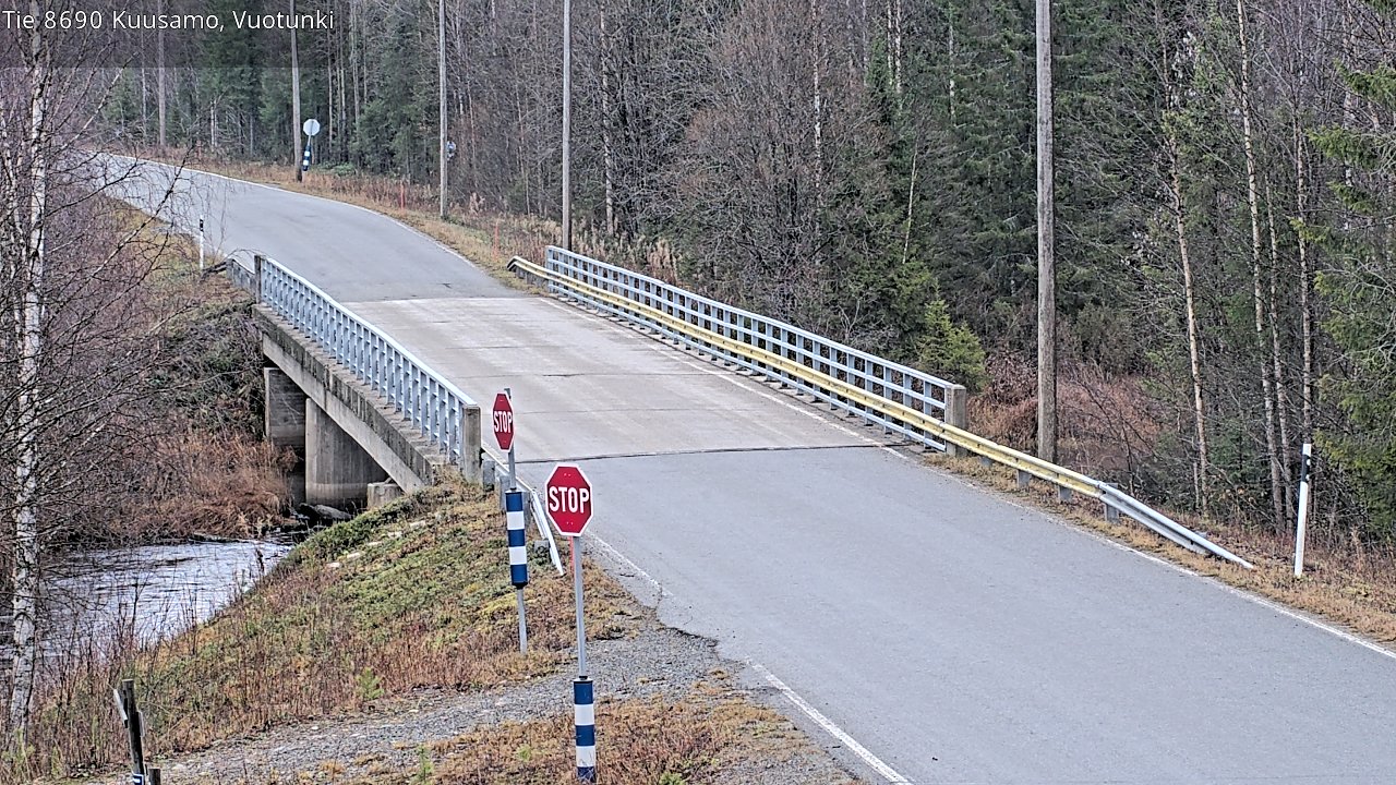 Kelikamerat Kuva Tie 8690 Kuusamo, Vuotunki, Kuusamo, Pohjois-Pohjanmaa