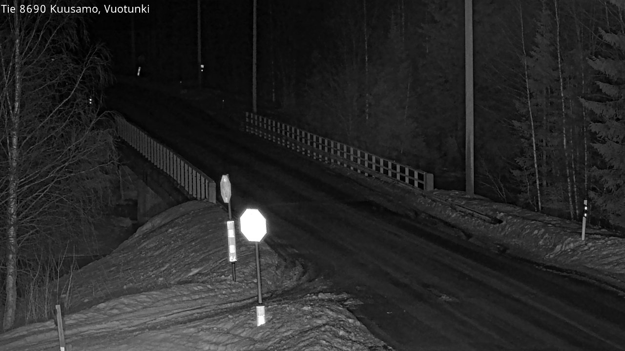 Kelikamerat Kuva Tie 8690 Kuusamo, Vuotunki, Kuusamo, Pohjois-Pohjanmaa