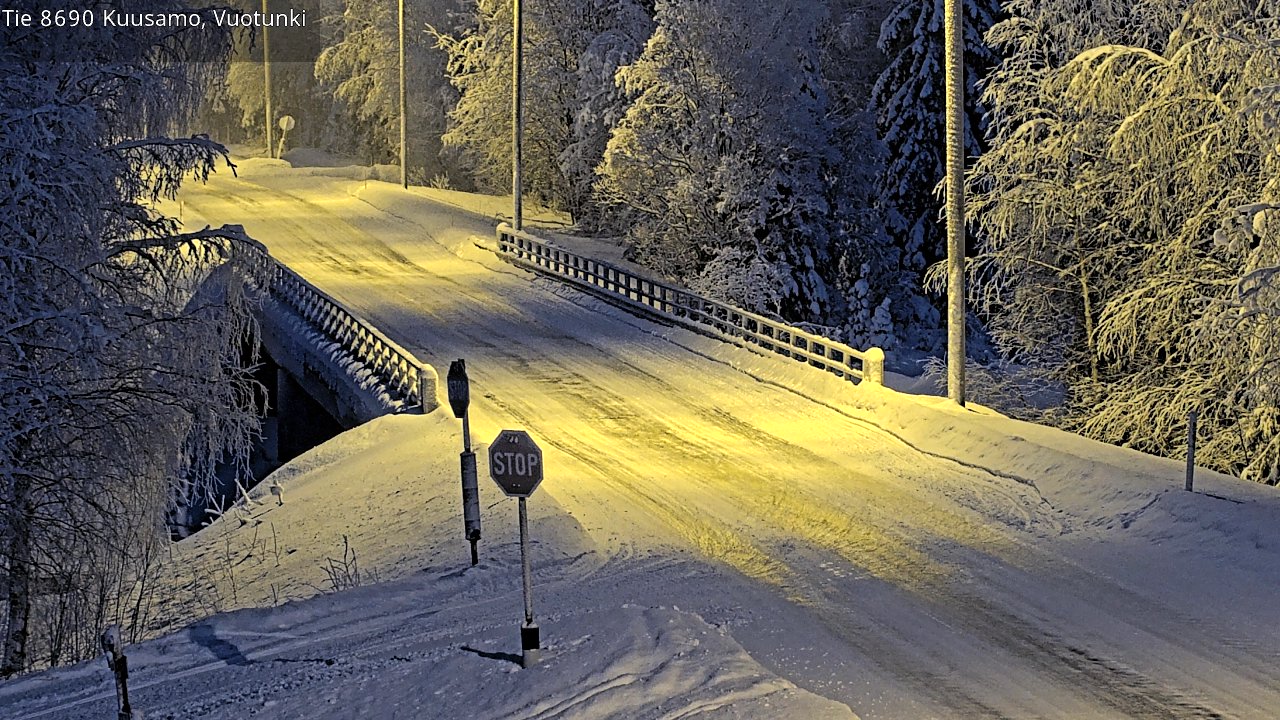 Kelikamerat Kuva Tie 8690 Kuusamo, Vuotunki, Kuusamo, Pohjois-Pohjanmaa