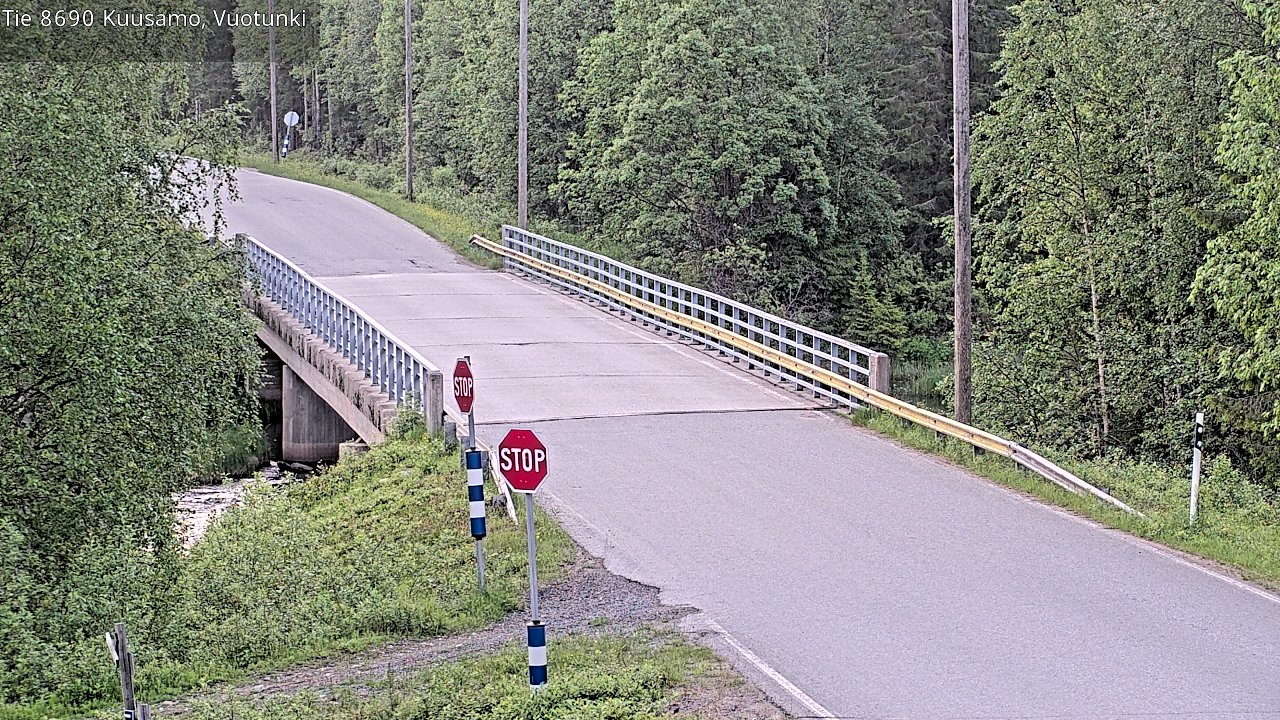 Kelikamerat Kuva Tie 8690 Kuusamo, Vuotunki, Kuusamo, Pohjois-Pohjanmaa