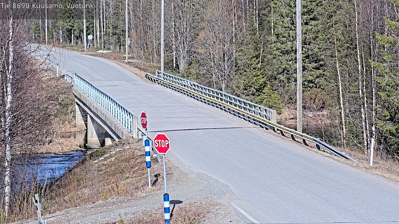 Weather Camera Image Väg 8690 Kuusamo, Vuotunki, Kuusamo, Pohjois-Pohjanmaa
