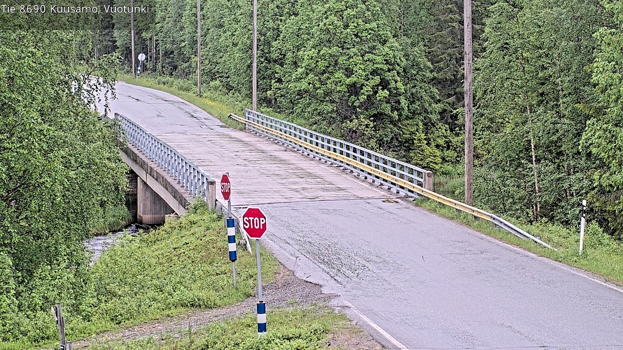 Kelikamerat Kuva Tie 8690 Kuusamo, Vuotunki, Kuusamo, Pohjois-Pohjanmaa