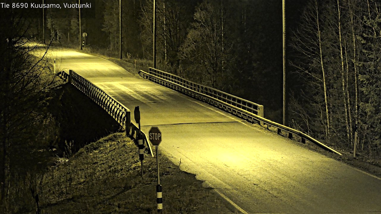 Kelikamerat Kuva Tie 8690 Kuusamo, Vuotunki, Kuusamo, Pohjois-Pohjanmaa