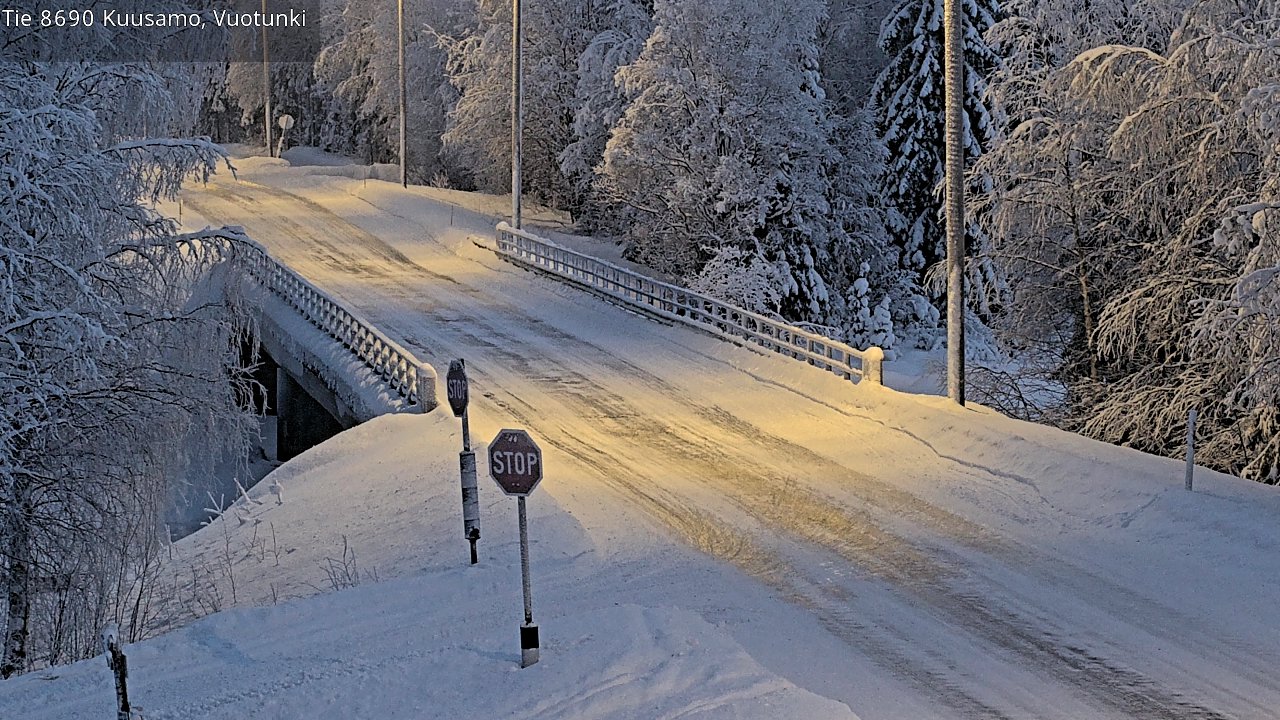Kelikamerat Kuva Tie 8690 Kuusamo, Vuotunki, Kuusamo, Pohjois-Pohjanmaa