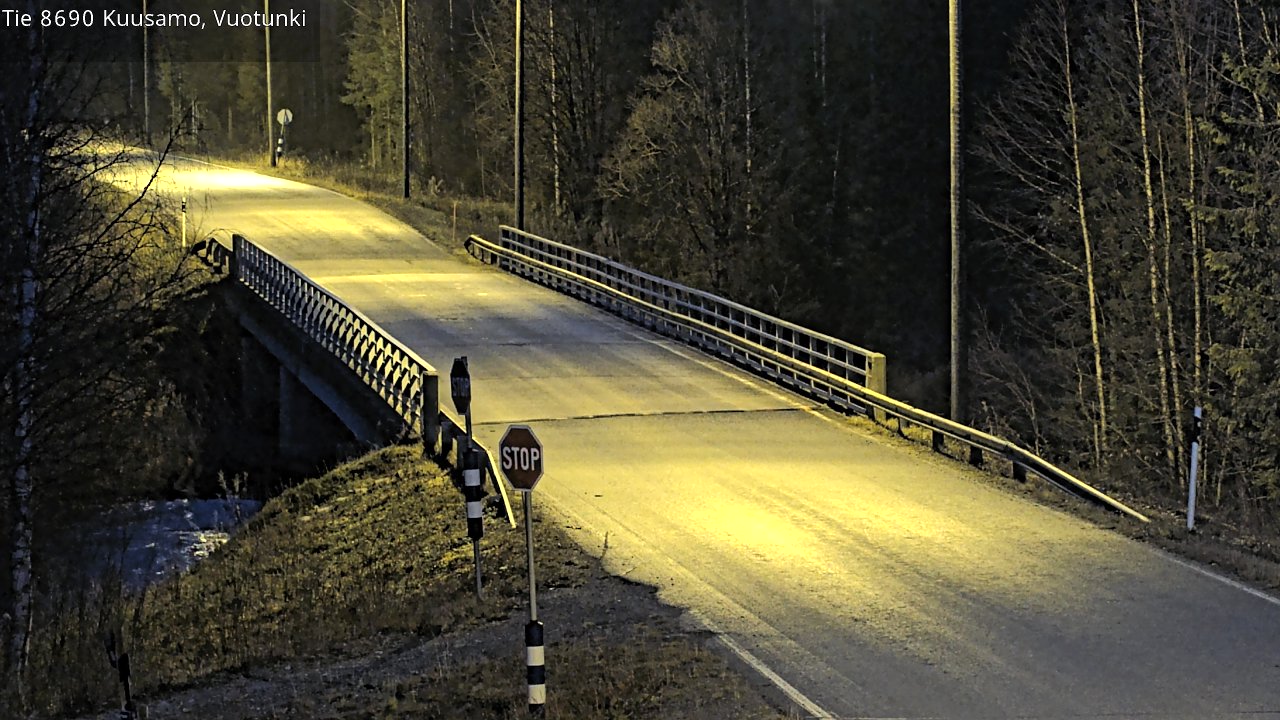 Kelikamerat Kuva Tie 8690 Kuusamo, Vuotunki, Kuusamo, Pohjois-Pohjanmaa