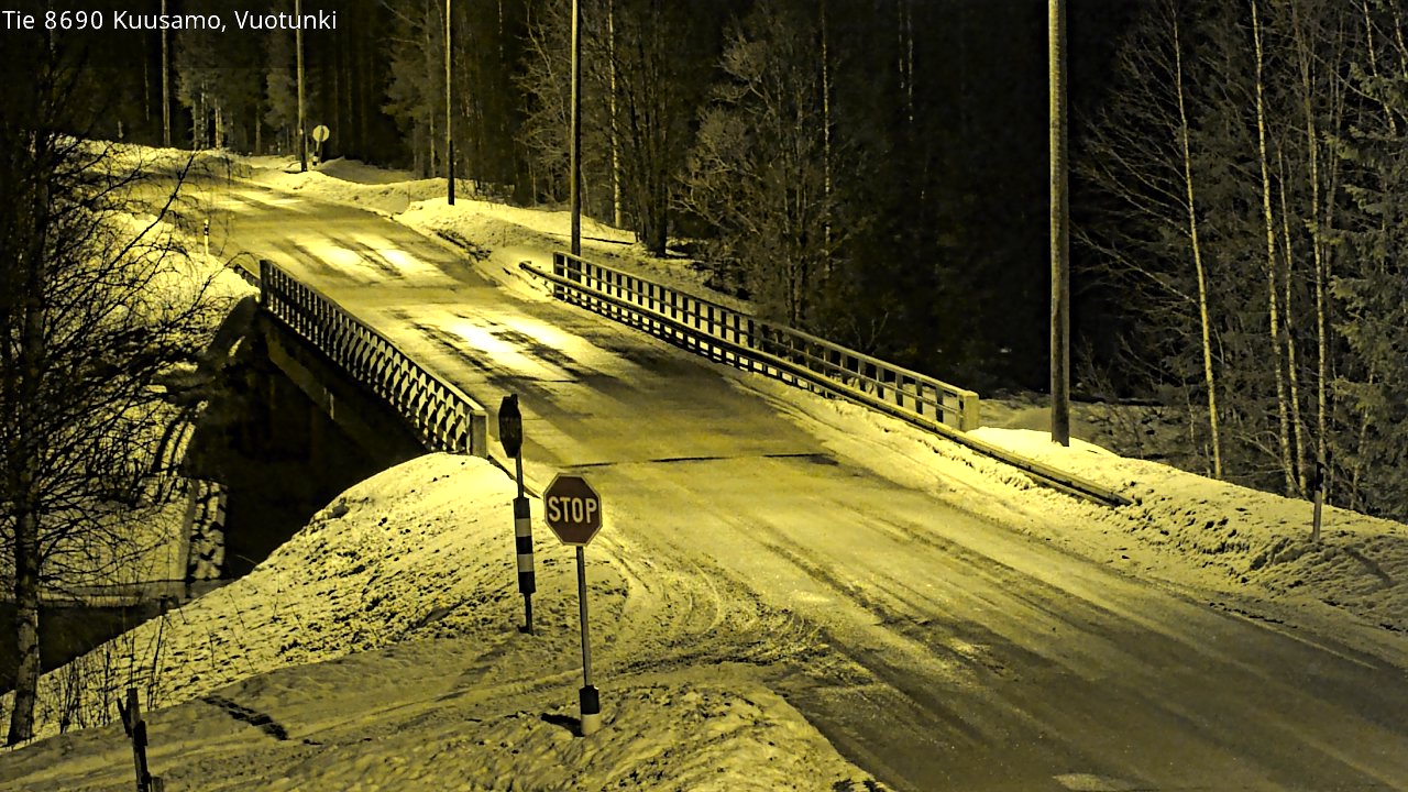 Kelikamerat Kuva Tie 8690 Kuusamo, Vuotunki, Kuusamo, Pohjois-Pohjanmaa